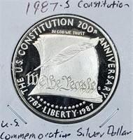 1987-S Constitution U.S. Commemorative Silver