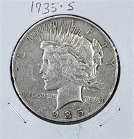 1935-S Peace Silver Dollar