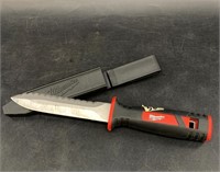 Milwaukee brand duct knife with correct sheath, 10