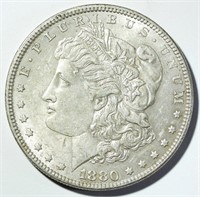 1880 MORGAN DOLLAR AU