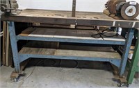 WORK TABLE AND WILTON VISE