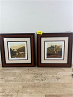 Framed Wine Orchard Picture