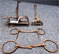 Antique Branding Irons & Horse Bits