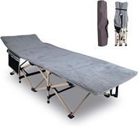 REDCAMP Camping Cot  Portable  Gray (With Pad)
