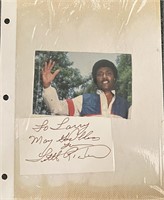 Little Richard photo album page with original sign