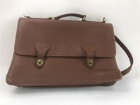 Jack Georges Brown Leather Women's Briefcase