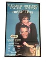 Framed Theatre Poster "PRIVATE LIVES"