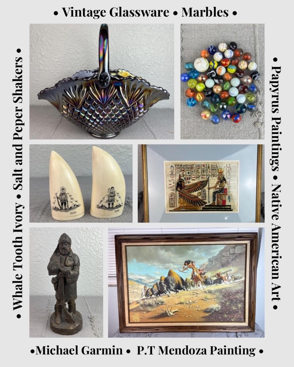 Native American, Vintage Holiday, Collectibles, and More