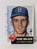 Rube Walker Autograph
