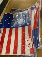 Lot of pack of 4 American flag placemats. Wipe