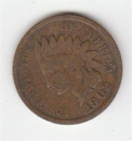 1902 US Indian Head Copper Penny