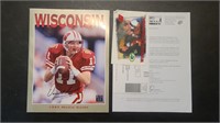 Signed 1995 Wisconsin Badgers Media Guide,