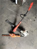 Electric edger, Bush edger and blower not