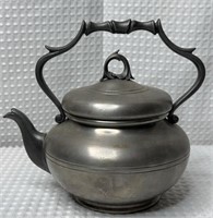VTG Pewter Teapot, Marked Peltro Puro 95% &
