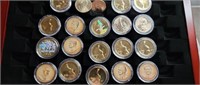 20 - Innovation Dollar holograph Coins in case