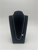24” Twisted Chain Necklace - 925 Italy - 8.20g