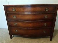 Vintage Dark Toned Wood Dresser