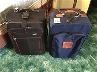 black & blue travel bags