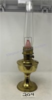 Oil lamp, brass base