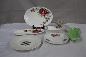 Paragon "Prairie Rose" 8" plate, Two hand painted
