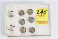 Vintage Liberty Dime Cuff Links and Liberty Dime