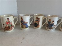 Norman Rockwell Saturday evening post coffee mugs