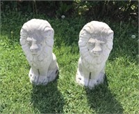 Pair of Lion Statues