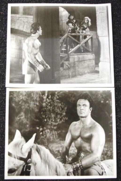 Two Steve Reeves pubicity still from movies