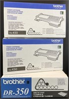 3 Brother Drum Units & Toner Cartridges