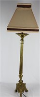 Brass Column Style Table Lamp