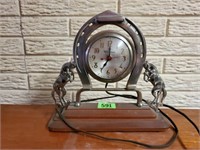Horse mantel clock