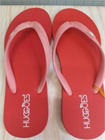 Huggoes Size 11 red flip flops