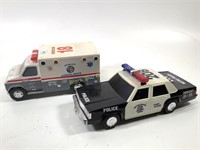 Vintage Funrise Cop & Ambulance Toys