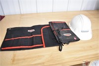 Tool Pouches and Hard Hat