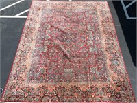 Hand Woven Isfahan Rug or Carpet, 12' x 15' 7"