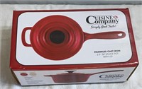 NIB Cuisine & Co. Enameled Cast Iron 2.5 QT.