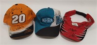 Lot Of Autographed NASCAR Hats & More