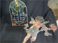 Tin Angel Wall & Stained-Glass Window Decor