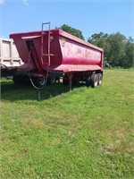 1990 HILBILT MONGOOSE 22FT END DUMP TRAILER