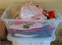 Plastic Storage Tote Children's Holiday Dresses,