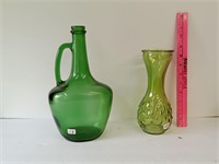 Green Jug and Vase