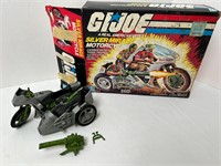 1985 GI JOE -SILVER MIRAGE MOTORCYCLE - INCOMPLETE