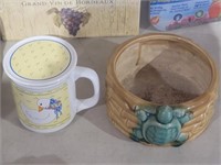 Goose Mug & Turtle Dish