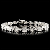 14K Gold 0.98ctw Diamond Bracelet