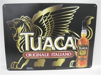 20" x 15" Stamped Metal Tuaca Bar Sign