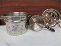 3 Stainless Steel Boiler Pans / Strainers