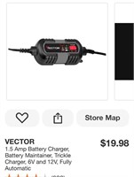 vecter 1.5 amp battery charger