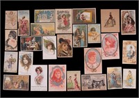 Victorian Trade Cards With Women & Cherubs (26)
