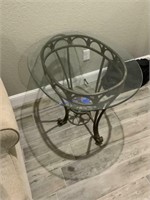 Glass end table