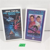 2 Star Trek VHS tapes